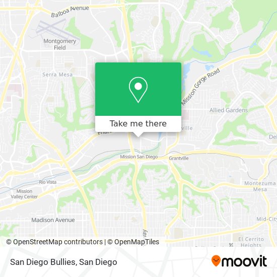 Mapa de San Diego Bullies