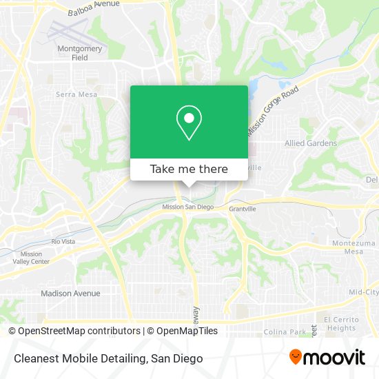Mapa de Cleanest Mobile Detailing