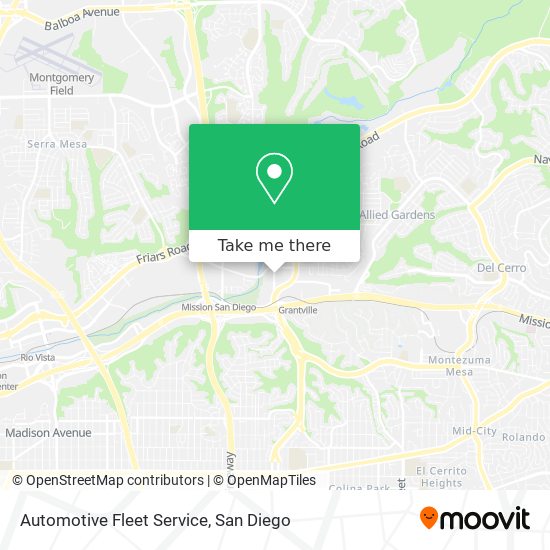 Mapa de Automotive Fleet Service