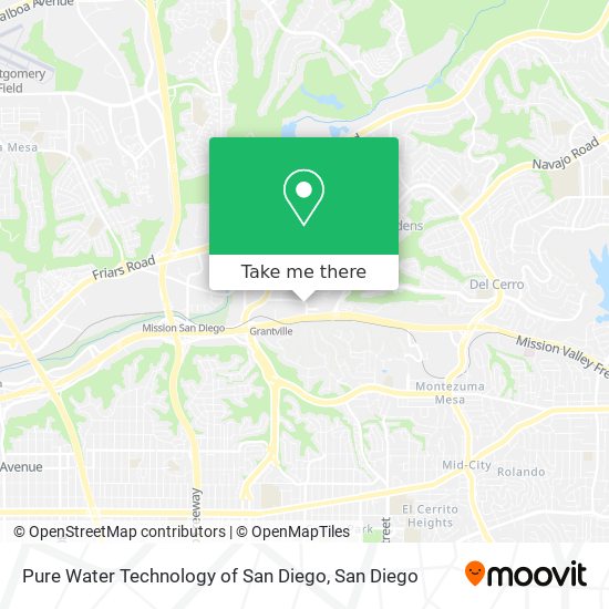 Mapa de Pure Water Technology of San Diego