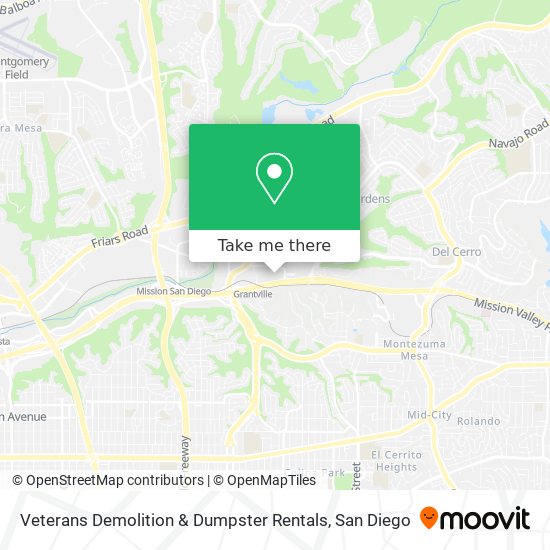 Mapa de Veterans Demolition & Dumpster Rentals