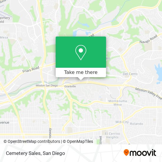 Cemetery Sales map
