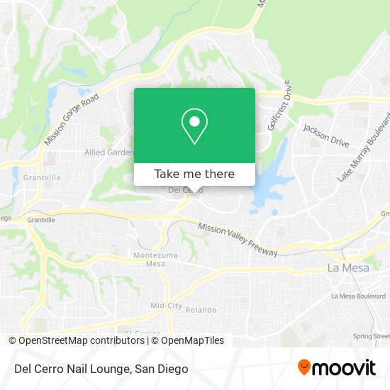 Mapa de Del Cerro Nail Lounge