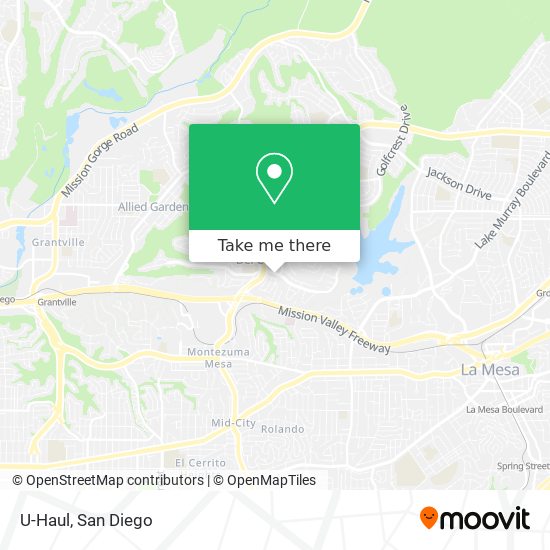 U-Haul map