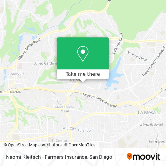 Mapa de Naomi Kleitsch - Farmers Insurance