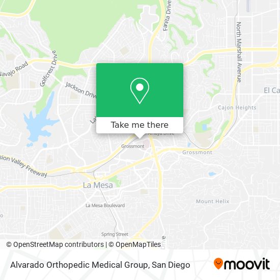 Mapa de Alvarado Orthopedic Medical Group