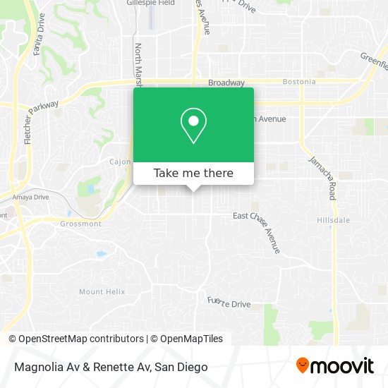 Mapa de Magnolia Av & Renette Av