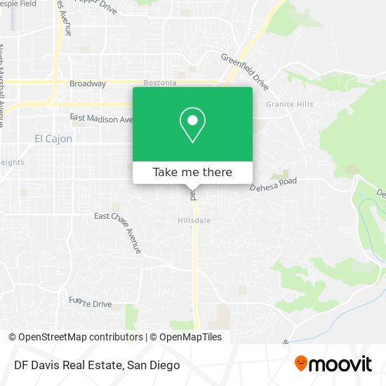 DF Davis Real Estate map