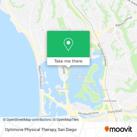 Mapa de Optimove Physical Therapy