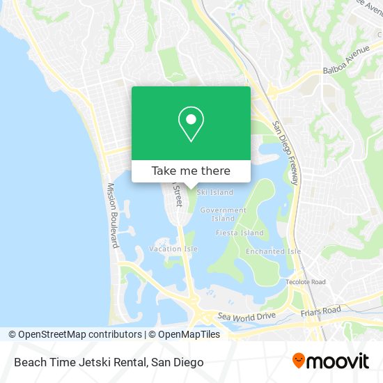 Mapa de Beach Time Jetski Rental