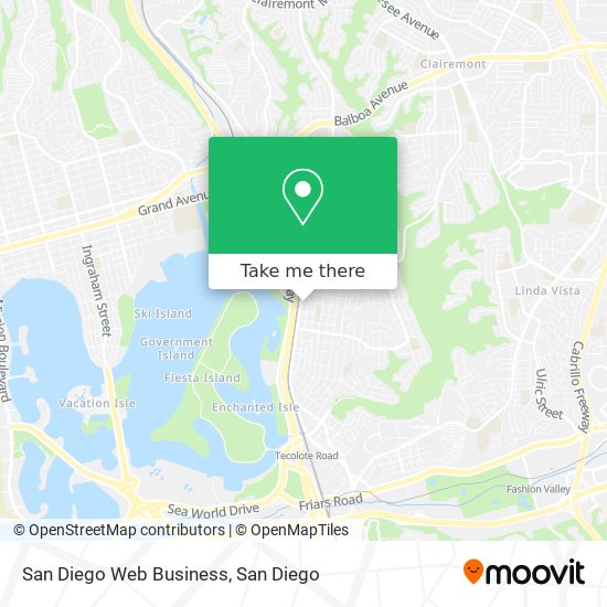 Mapa de San Diego Web Business