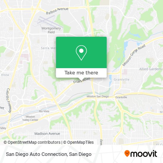 San Diego Auto Connection map