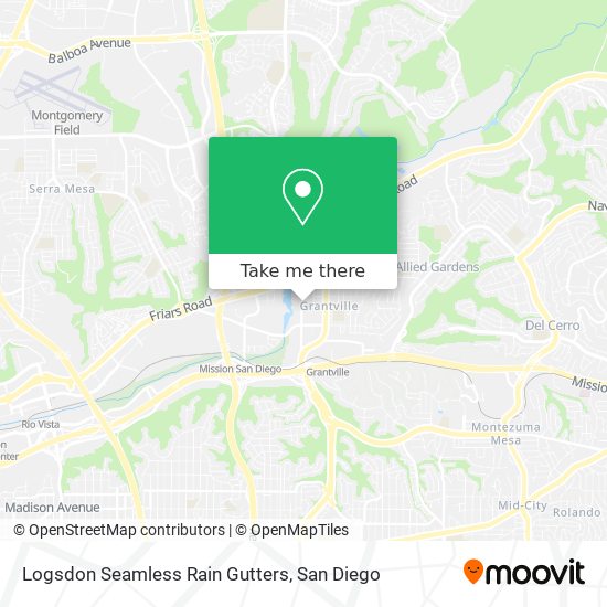 Logsdon Seamless Rain Gutters map