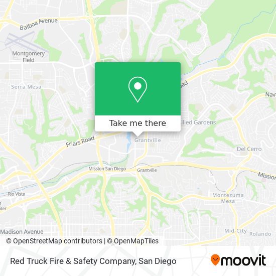 Mapa de Red Truck Fire & Safety Company