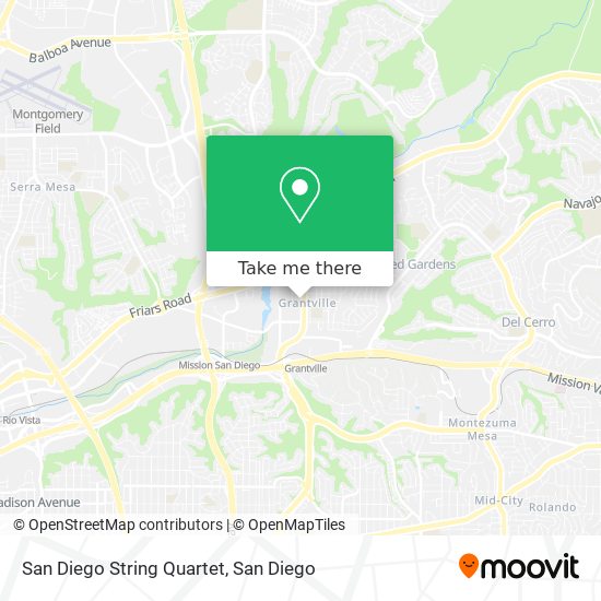 San Diego String Quartet map