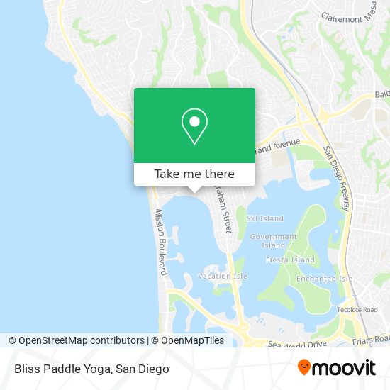 Bliss Paddle Yoga map