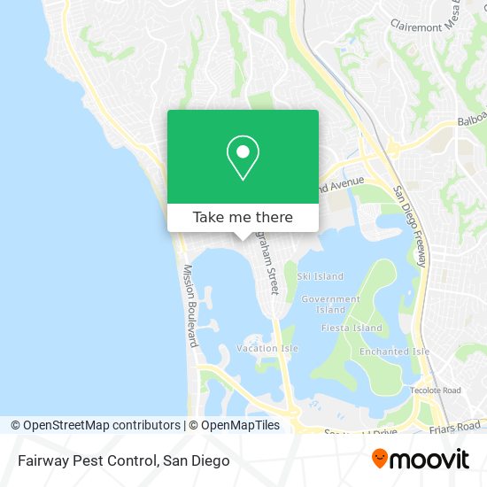 Mapa de Fairway Pest Control