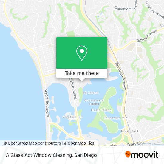 A Glass Act Window Cleaning map