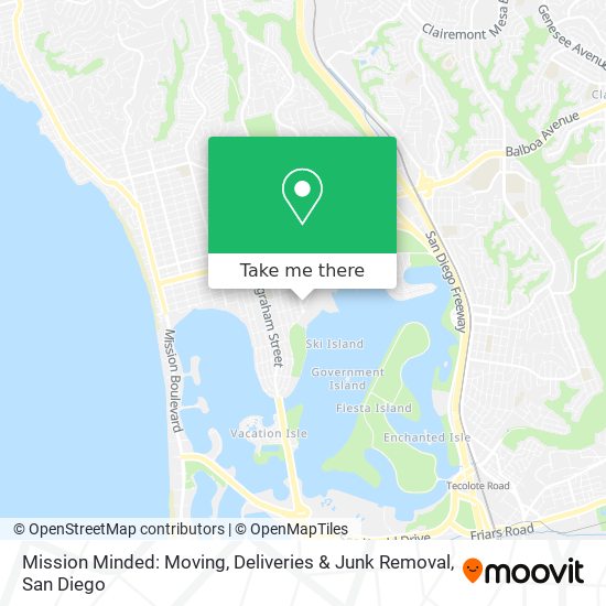 Mapa de Mission Minded: Moving, Deliveries & Junk Removal