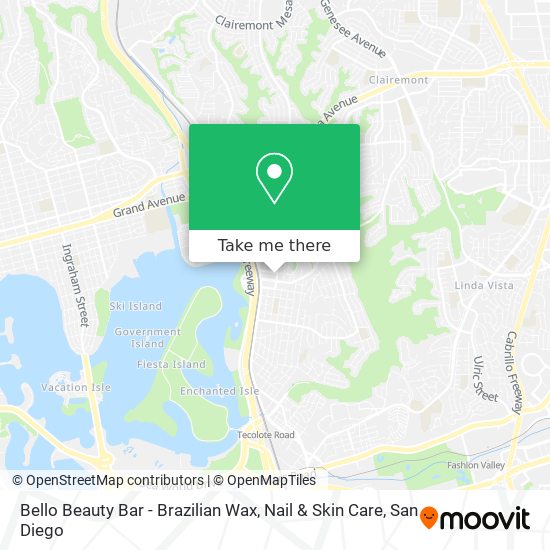 Bello Beauty Bar - Brazilian Wax, Nail & Skin Care map