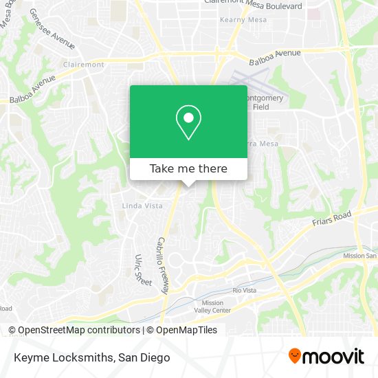 Mapa de Keyme Locksmiths