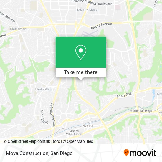 Moya Construction map