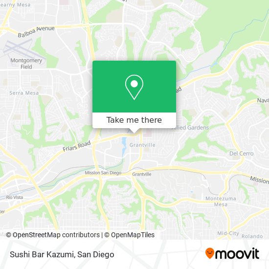 Mapa de Sushi Bar Kazumi