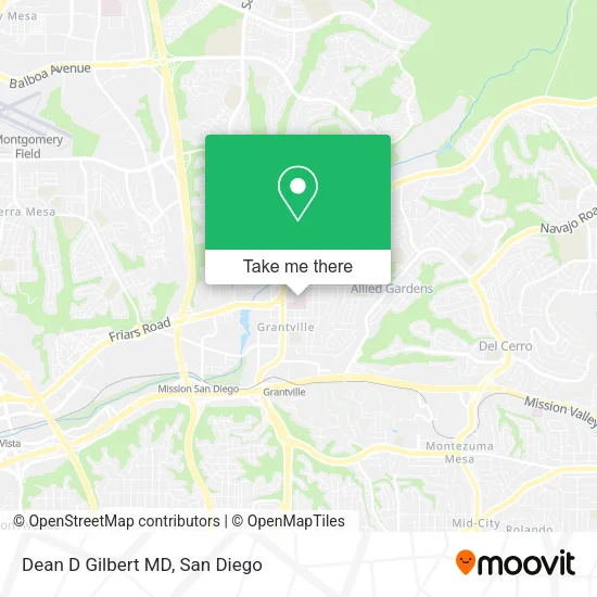 Dean D Gilbert MD map