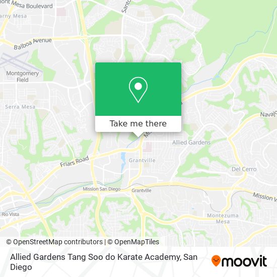 Allied Gardens Tang Soo do Karate Academy map