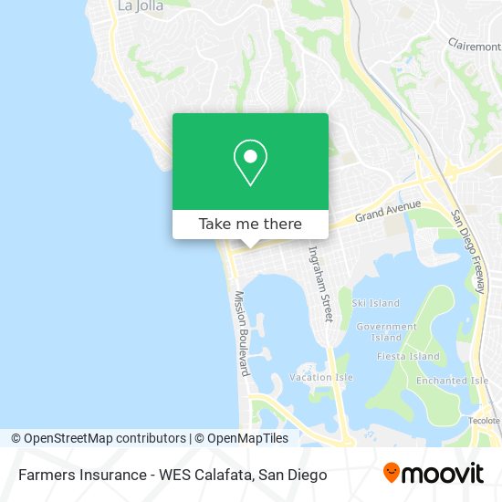 Farmers Insurance - WES Calafata map