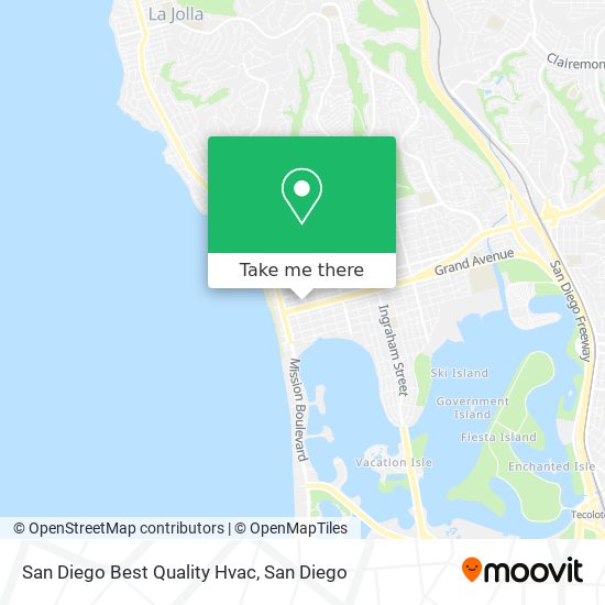 San Diego Best Quality Hvac map