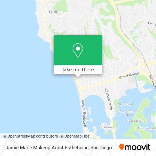 Jamie Marie Makeup Artist Esthetician map