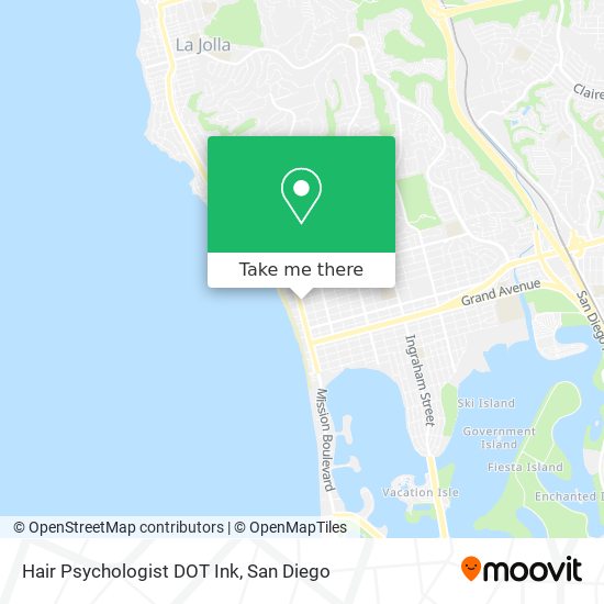 Hair Psychologist DOT Ink map