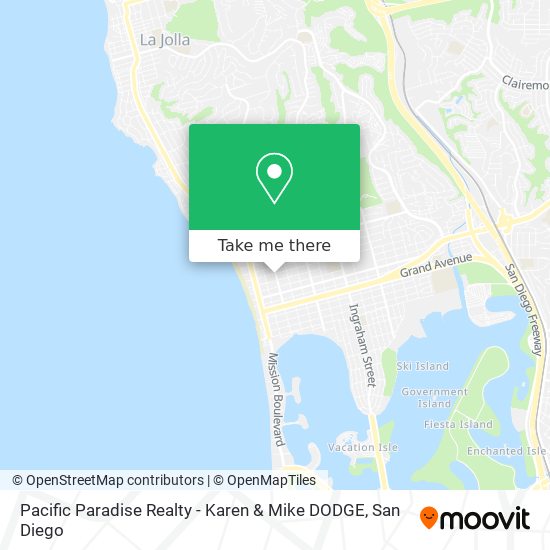 Mapa de Pacific Paradise Realty - Karen & Mike DODGE
