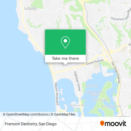 Mapa de Fremont Dentistry