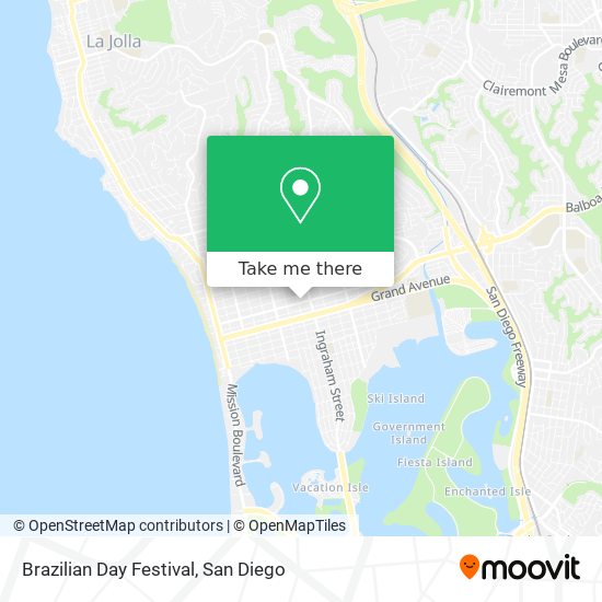 Brazilian Day Festival map