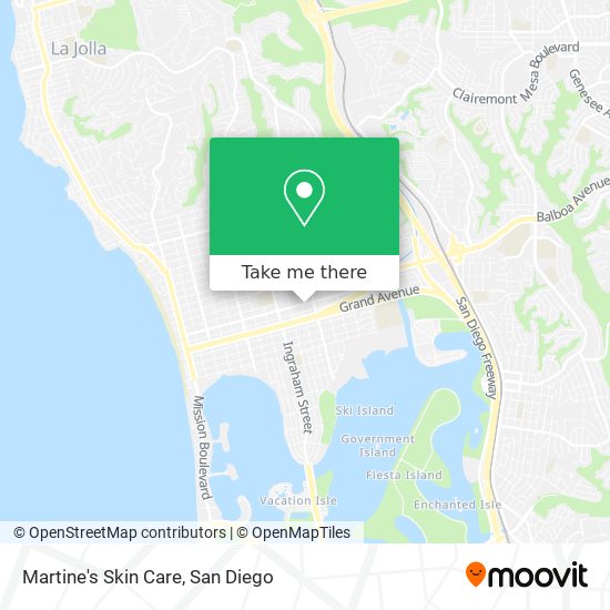 Martine's Skin Care map