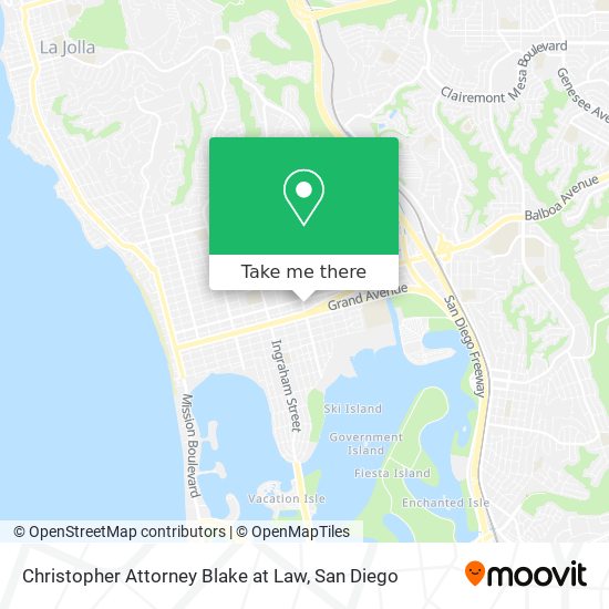 Christopher Attorney Blake at Law map