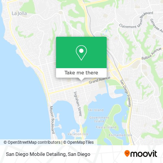 San Diego Mobile Detailing map
