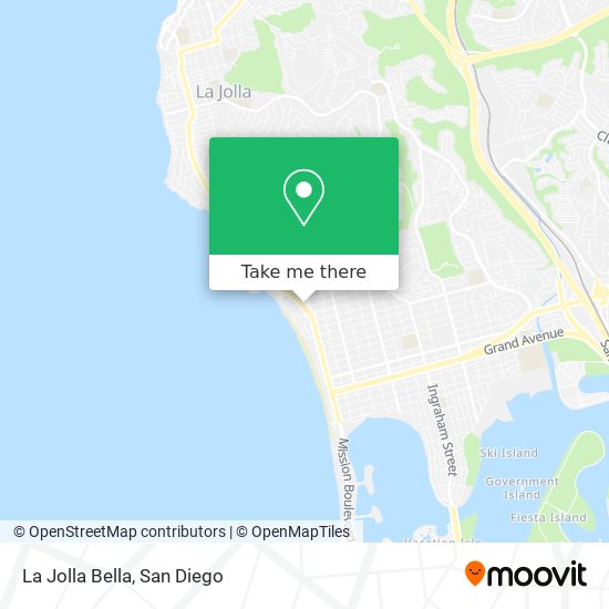 La Jolla Bella map