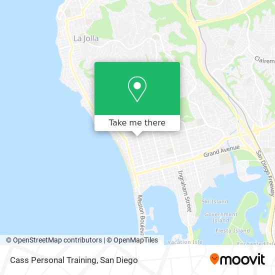 Cass Personal Training map