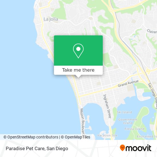 Mapa de Paradise Pet Care