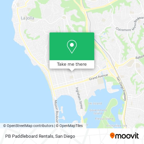 PB Paddleboard Rentals map