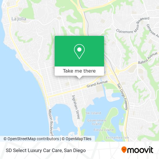 SD Select Luxury Car Care map