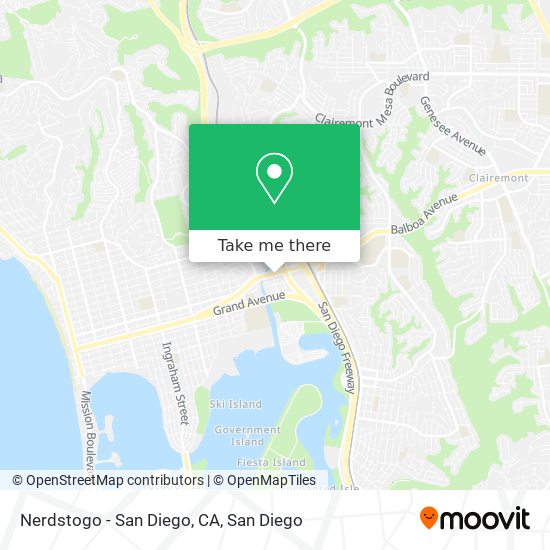Nerdstogo - San Diego, CA map