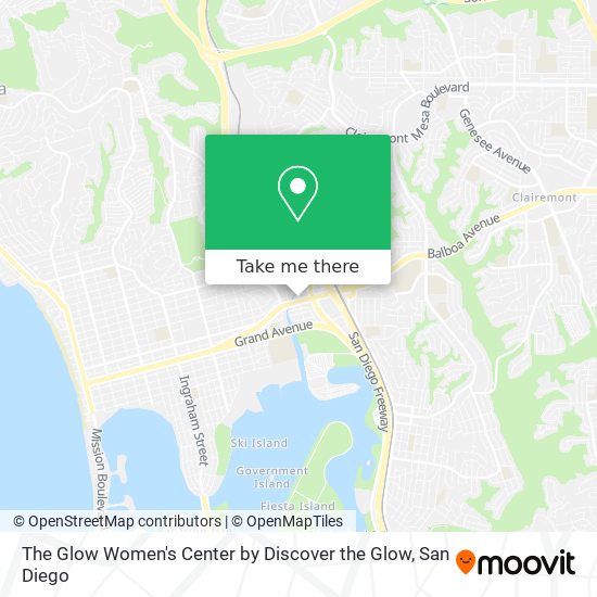 The Glow Women's Center by Discover the Glow map