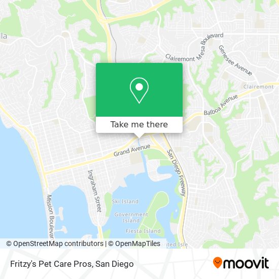 Fritzy's Pet Care Pros map