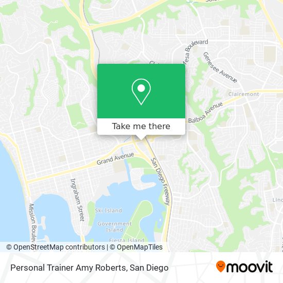 Personal Trainer Amy Roberts map