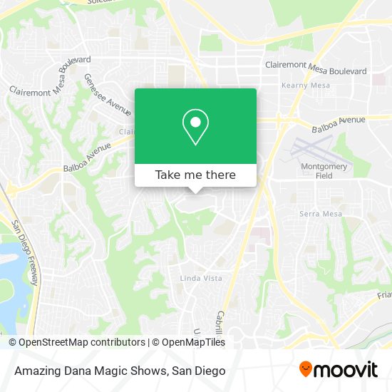 Mapa de Amazing Dana Magic Shows