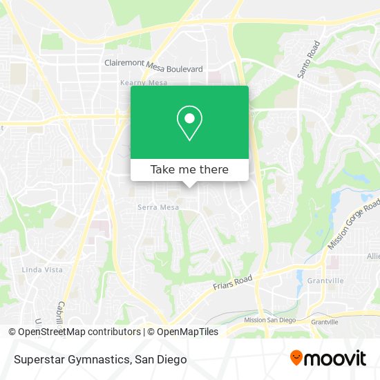 Superstar Gymnastics map